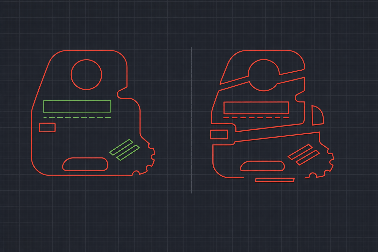 CNC laser cutter cutting dimension text into a sheet metal part
